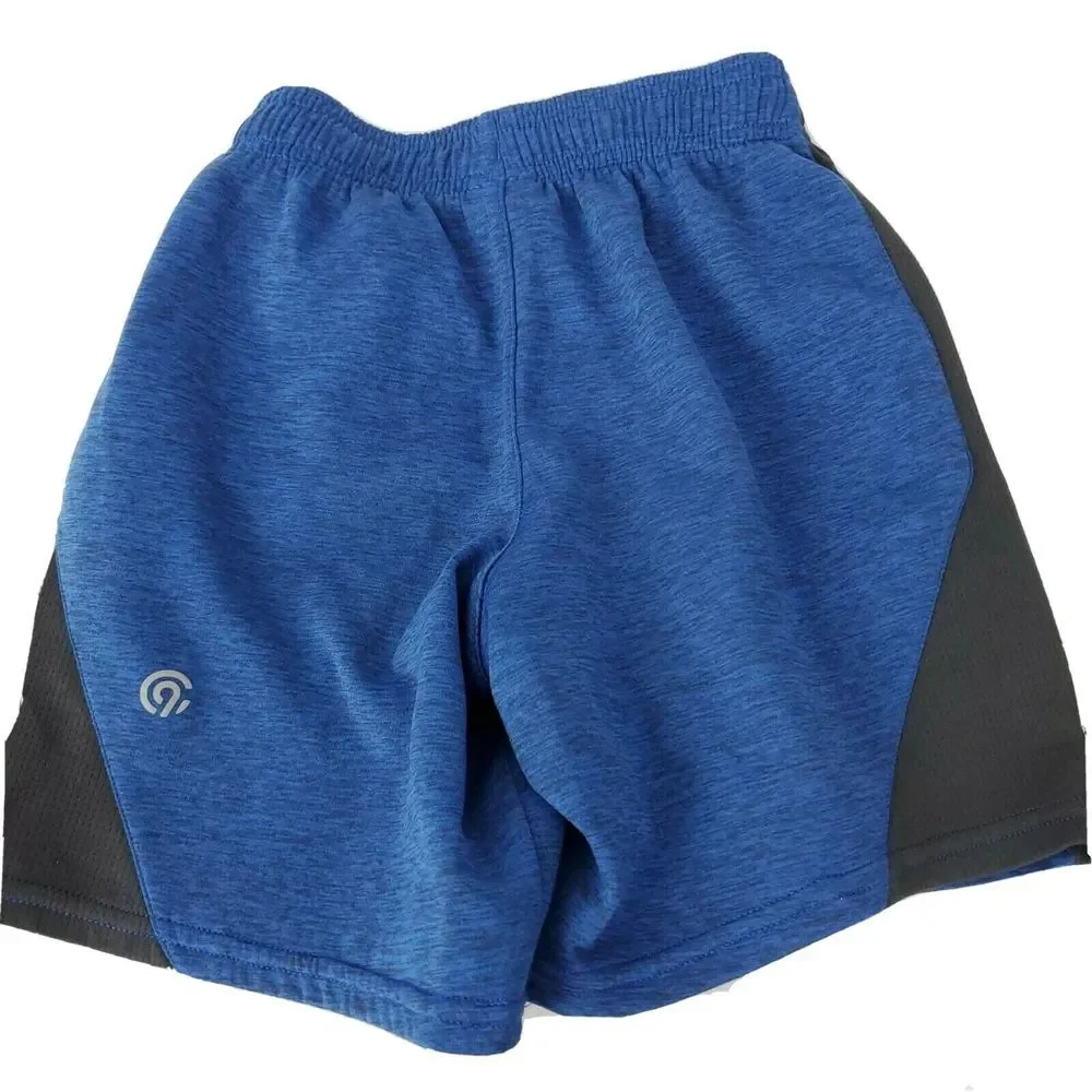 Champion Youth Boys Athletic Casual Shorts Blue Black Elastic Waist Size‎ 6